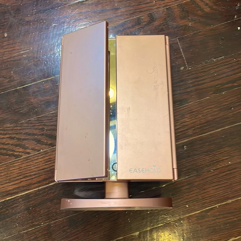 Pink Paneled LED Mirror